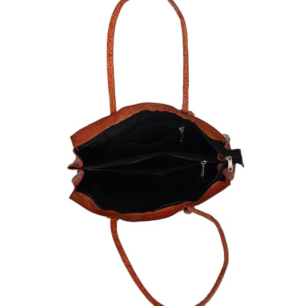 Shantiniketan Leather Shoulder Bag – Two Inner Compartments
