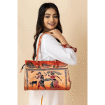 Shantiniketan Leather Shoulder Bag – Two Inner Compartments