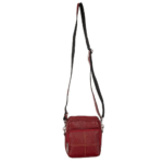 Red Genuine Leather Sling Bag for Men & Women – 7×8 Inch