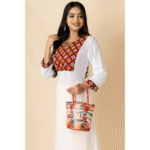 Small Shantiniketan Leather Shoulder Bag for Women – 8×8 Inch