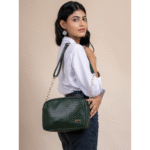 Women’s Brown Textured Leather Sling & Crossbody Bag