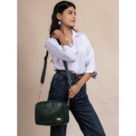 Women’s Brown Textured Leather Sling & Crossbody Bag
