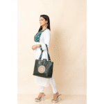 Shantiniketan Bag for Women – Genuine Leather Motif Handbag