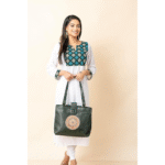 Shantiniketan Bag for Women – Genuine Leather Motif Handbag