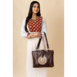 Shantiniketan Bag for Women – Genuine Leather Motif Handbag