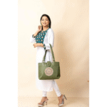 Shantiniketan Bag for Women – Genuine Leather Motif Handbag