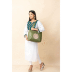 Shantiniketan Bag for Women – Genuine Leather Motif Handbag