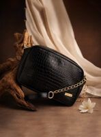 Women’s Brown Textured Leather Sling & Crossbody Bag