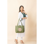 Shantiniketan Bag for Women – Genuine Leather Motif Handbag