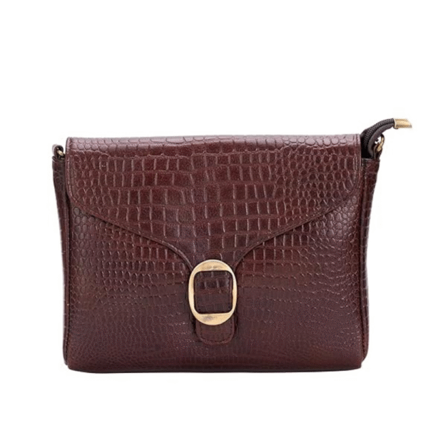 TANN IN Genuine Leather Sling Bag for Women with Metal Chain Strap