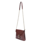 TANN IN Genuine Leather Sling Bag for Women with Metal Chain Strap