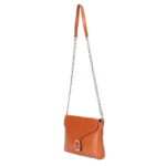 TANN IN Genuine Leather Sling Bag for Women with Metal Chain Strap