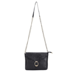 TANN IN Genuine Leather Sling Bag for Women with Metal Chain Strap