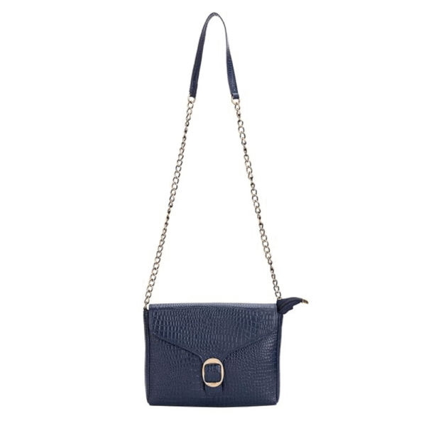 TANN IN Genuine Leather Sling Bag for Women with Metal Chain Strap
