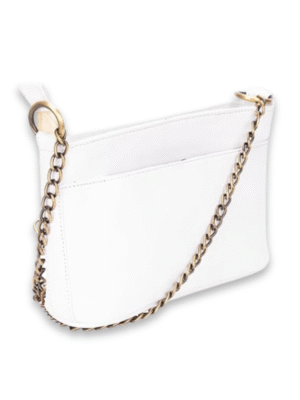 Genuine leather bag with metal chain by TANN IN