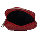Red Genuine Leather Sling Bag for Men & Women – 7×8 Inch