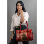 Women’s Shantiniketan Batik Leather Shoulder Bag