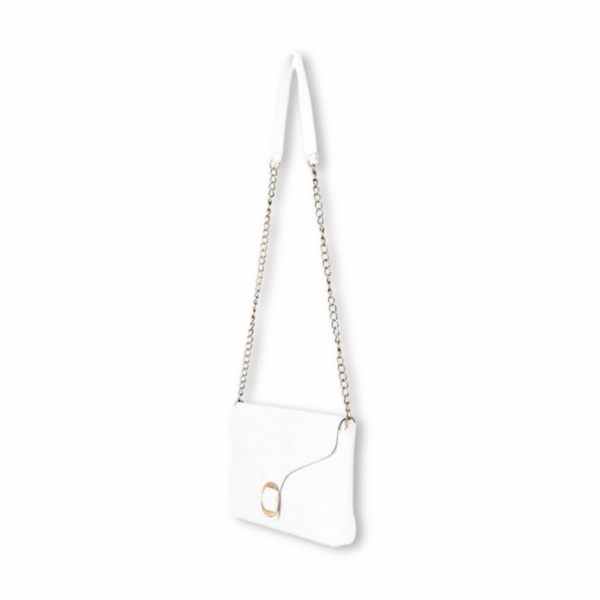 Women’s Genuine Leather Handbag & Sling Bag with Metal Chain