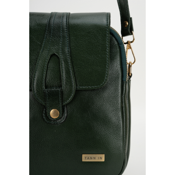 TANN IN Pure Leather Handcrafted Brown Messenger Sling Bag for Women
