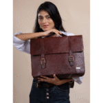 Women’s Genuine Leather Laptop Bag for 15.6-Inch Laptops