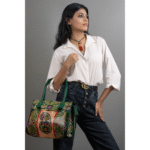 Women’s Shantiniketan Batik Leather Shoulder Bag