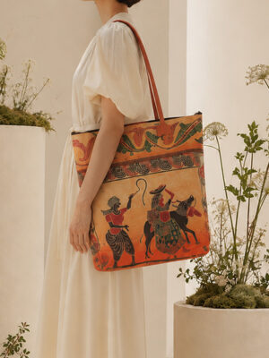 Shantiniketan Leather Shoulder Bag for Women – 14-Inch Multicolor
