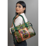 Women’s Shantiniketan Batik Leather Shoulder Bag