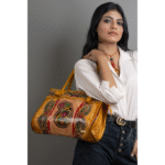 Women’s Shantiniketan Batik Leather Shoulder Bag