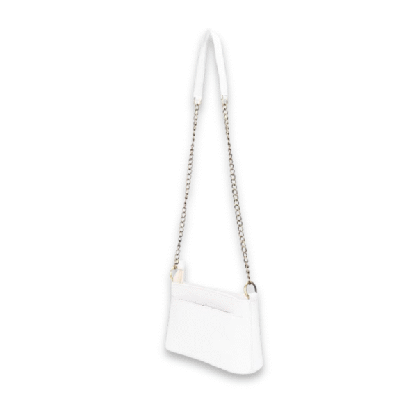 Women’s Genuine Leather Shoulder Bag with Metal Chain