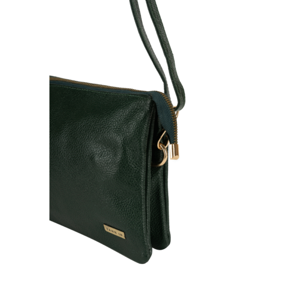 Women’s Burgundy Leather Crossbody Bag with Adjustable Strap