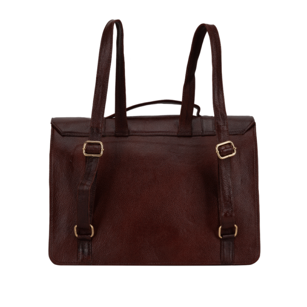 Women’s Genuine Leather Laptop Bag for 15.6-Inch Laptops