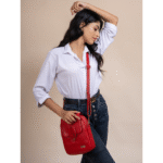 TANN IN Pure Leather Handcrafted Brown Messenger Sling Bag for Women