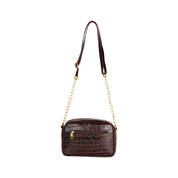 Women’s Brown Textured Leather Sling & Crossbody Bag