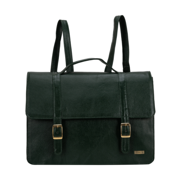 Women’s Genuine Leather Laptop Bag for 15.6-Inch Laptops