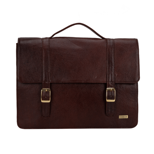 Women’s Genuine Leather Laptop Bag for 15.6-Inch Laptops