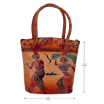 Small Shantiniketan Leather Shoulder Bag for Women – 8×8 Inch