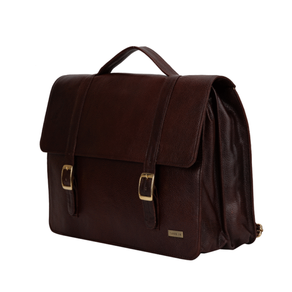 Women’s Genuine Leather Laptop Bag for 15.6-Inch Laptops