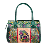 Women’s Shantiniketan Batik Leather Shoulder Bag