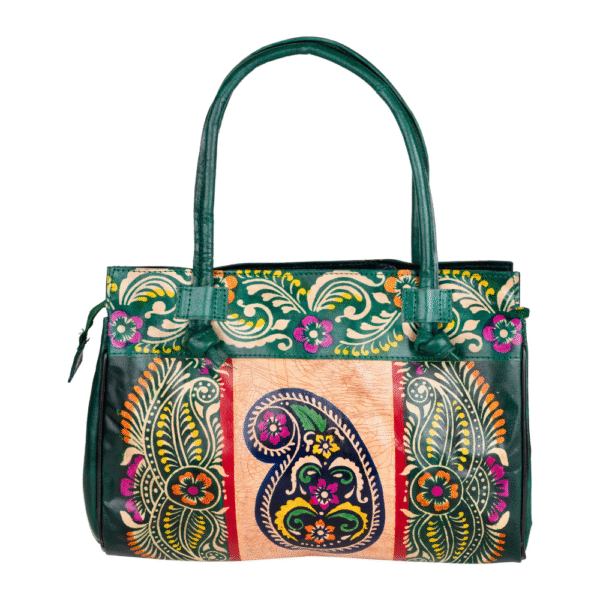 Women’s Shantiniketan Batik Leather Shoulder Bag