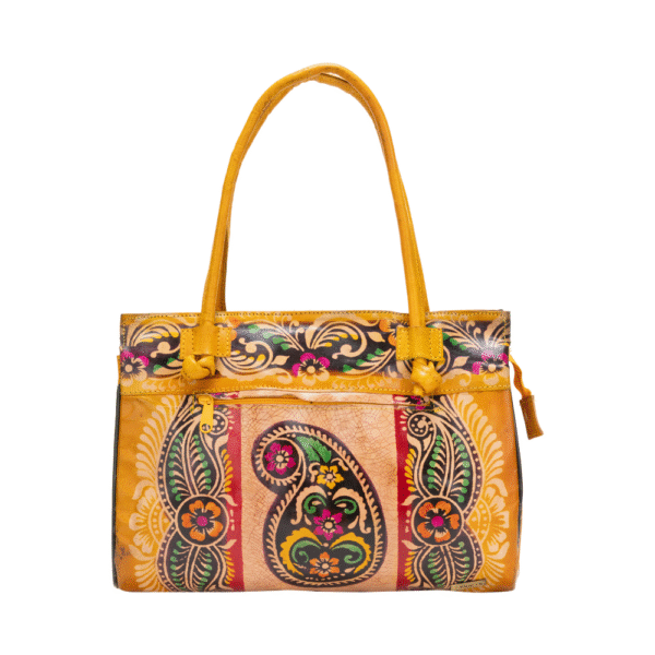 Women’s Shantiniketan Batik Leather Shoulder Bag