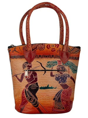 Small Shantiniketan leather shoulder bag for women by TANN IN