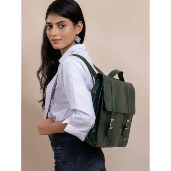 Women’s Genuine Leather Laptop Bag for 15.6-Inch Laptops