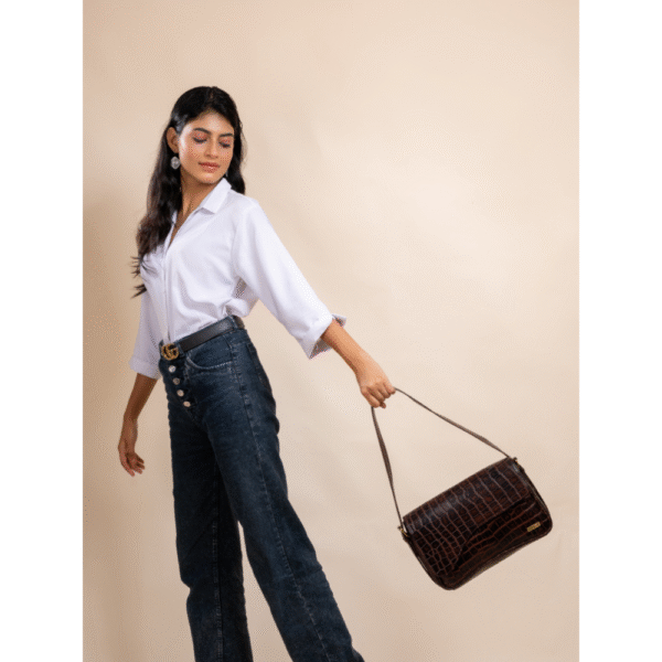 Women’s Black Genuine Leather Shoulder & Crossbody Bag