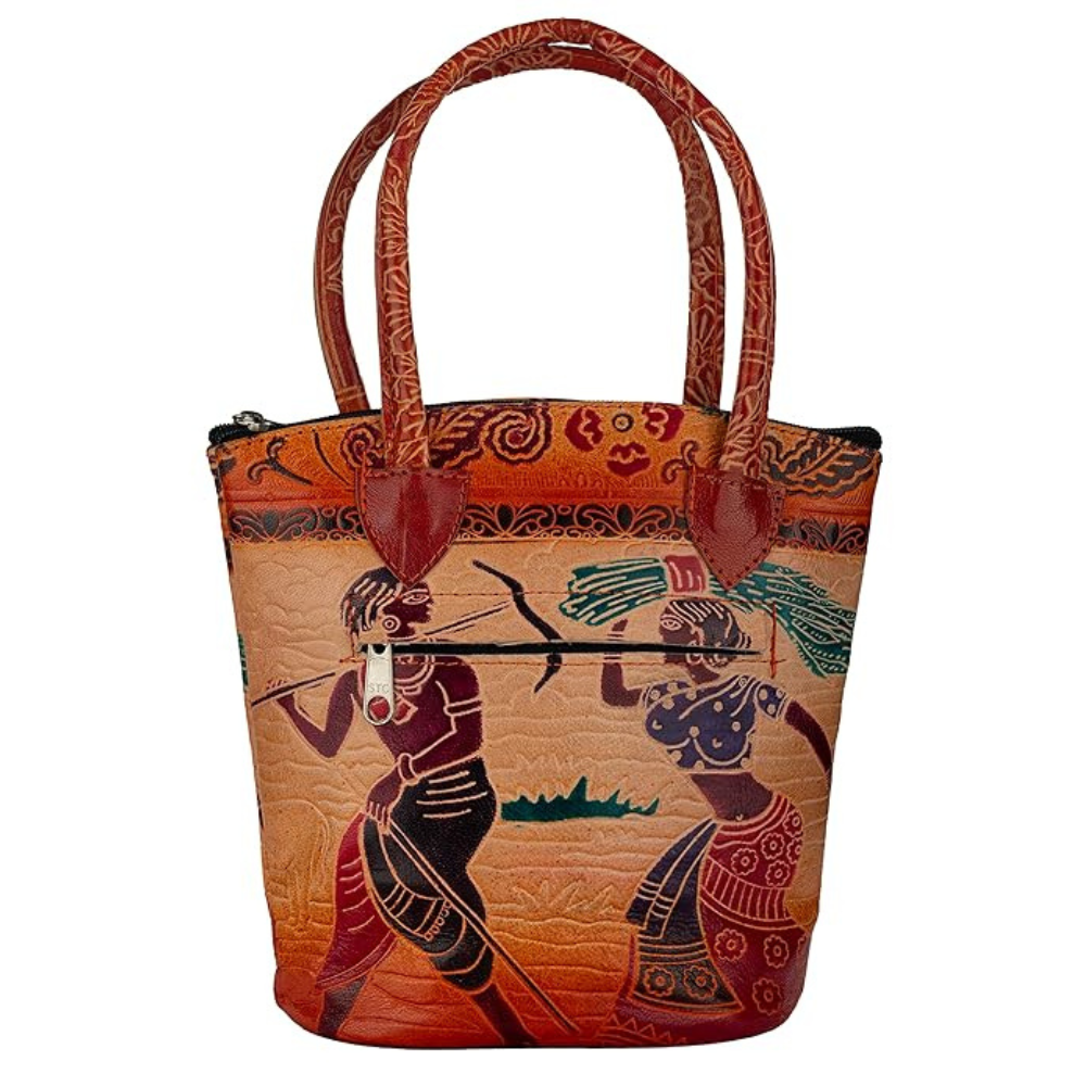 Small Shantiniketan leather shoulder bag for women by TANN IN