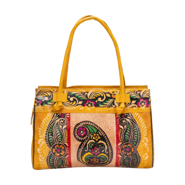 Women’s Shantiniketan Batik Leather Shoulder Bag