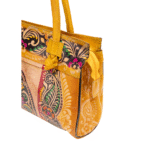 Women’s Shantiniketan Batik Leather Shoulder Bag
