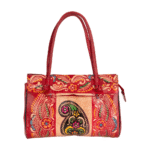 Women’s Shantiniketan Batik Leather Shoulder Bag