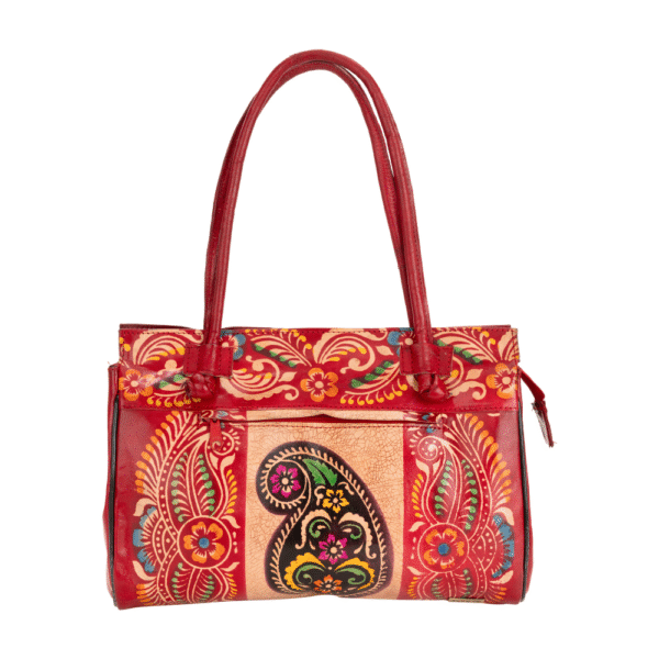 Women’s Shantiniketan Batik Leather Shoulder Bag