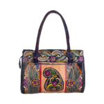 Women’s Shantiniketan Batik Leather Shoulder Bag