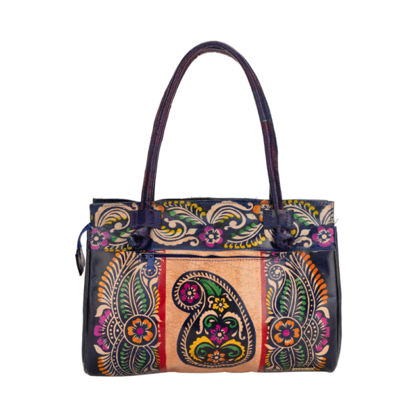 Women’s Shantiniketan Batik Leather Shoulder Bag